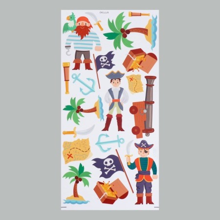 Interior color sticker "Pirates on the island" 30x60 cm-3