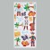 Interior color sticker "Pirates on the island" 30x60 cm