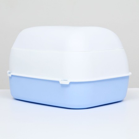 Domik toilet 43 x 32 x 28 cm, white-blue-1