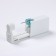 Disposable gun for piercing, earring in the “mini” kit, 4 mm, black color in silver