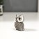 Souvenir Polystone "Owl with golden eyes" MIX 5.5x4.5x3 cm