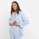 Women's costume (jacket, trousers) minku: Green Trend Blue color, size 42
