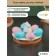 Porcelain stand for eggs 6 cells Bellatenero "Bunny", 16.5 × 9.5 cm, white color
