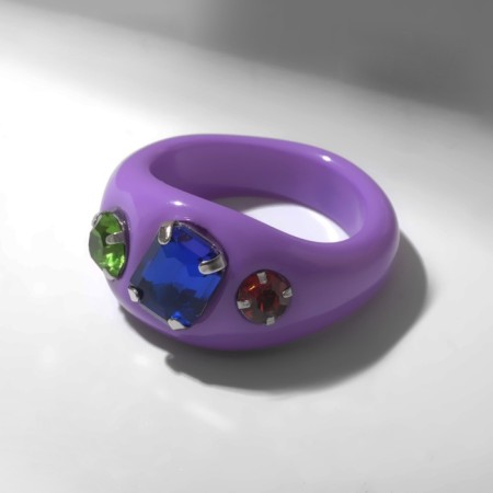 Ring "Shine" three inserts, color, size 17.5-2