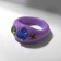 Ring "Shine" three inserts, color, size 17.5