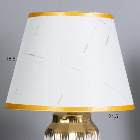 Table lamp "Martina" 1x40W E14 white/gold 24x24x40cm-2