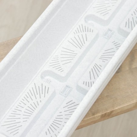 Balcony box with pallet, 60 cm, marble color-4