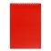 Notepad A5, 60 sheets on the crest, plastic cover, red
