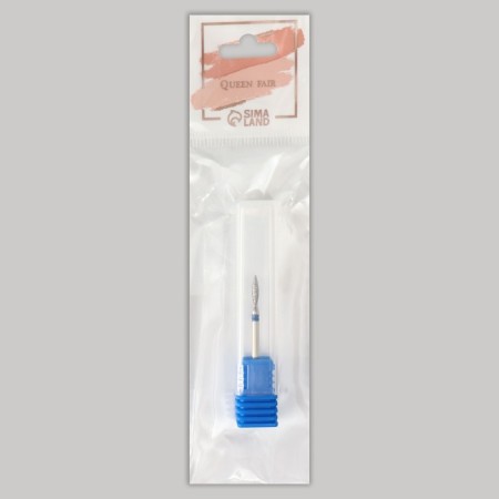 Diamond cutzes for manicure "Flame", medium grain, 2.3 × 8 mm, in a plastic case-4