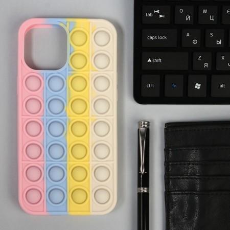 Pop it cover, for iPhone 12 Pro Max, silicone, colorful