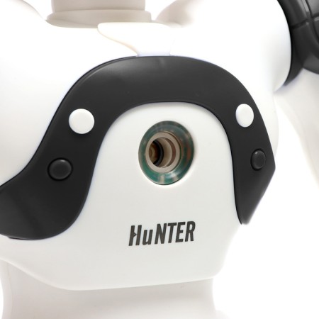 Robot radio -controlled "Hunter", light and sound effects, works on the battery, black color is black-5