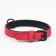 A collar with a remote ring "Mona", 42 x 2 cm, scarlet
