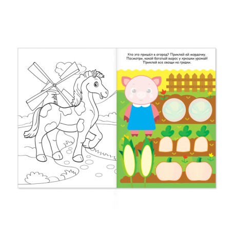 Application with coloring “what is growing where”, 20 pp., A4 format-2