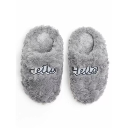 Home Hello slippers, closed nose, size 38-39, color gray color