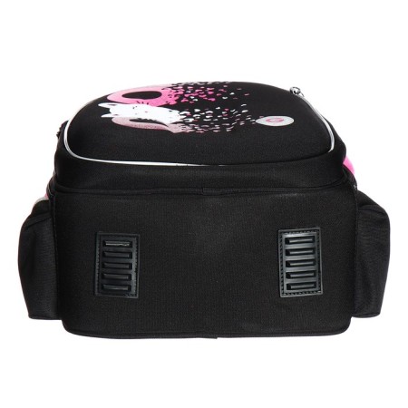 Frame saturan, 36 x 28 x 20 cm, Grizzly, from Plyusha, + keychain, black/pink-6