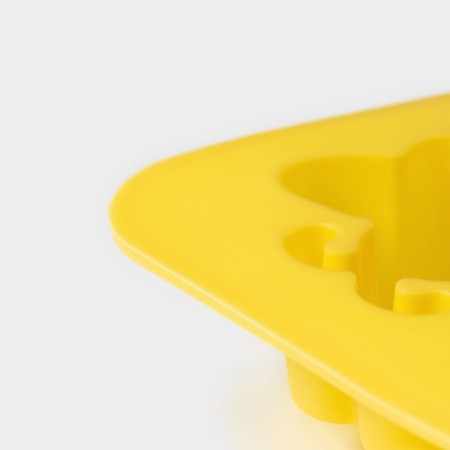 Baking uniform “Bee paradise”, silicone, 6 cells, 25.7 × 17.7 × 3 cm, yellow color-4