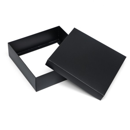 The box is folding, the lid is, black, 20 x 20 x 6 cm-3