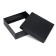 The box is folding, the lid is, black, 20 x 20 x 6 cm
