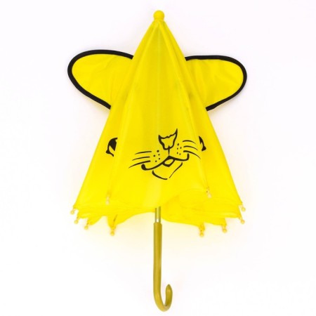 Mechanical children's umbrella "animals", r = 25cm, with ears, color mix-8