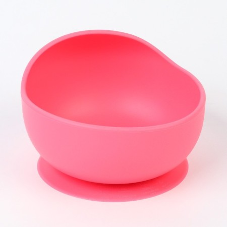 Baby plate, on the suction cup 300 ml., I crush me, 12x8x5, pink-4