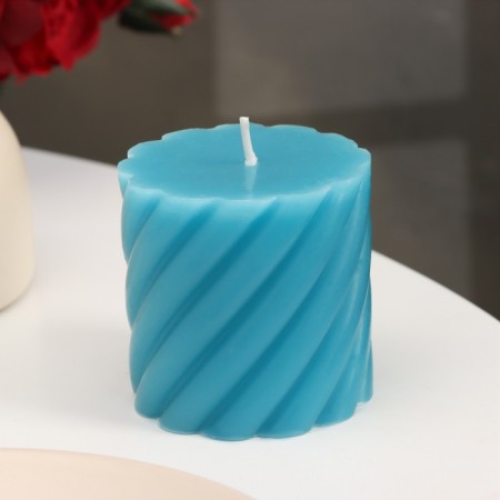 Candle-cylinder aromatic twisted "blueberries", 7.5x7.5 cm-1