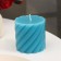Candle-cylinder aromatic twisted "blueberries", 7.5x7.5 cm