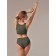 Women's top on wide straps Top Shaper SPALLA LARGA, size 44-46, olive color