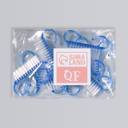 Manicure/pedicure brushes, 10 pcs, 6.5 × 1.3 cm, blue-5