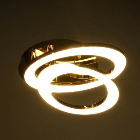 Causteen with PDU "Mons" 2xled 96W 3000-6000k gold 50x34x15 cm-3