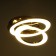 Causteen with PDU "Mons" 2xled 96W 3000-6000k gold 50x34x15 cm