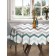 The tablecloth “Grace of Zigzags”, Round, Saten, D = 150 cm