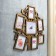 Photo frame in 7 photos 7x7 cm, 7x10 cm, 8x10 cm "Wish Tree" Bronze 36x31 cm