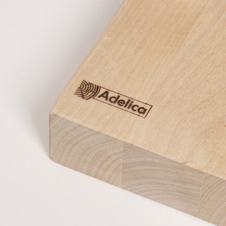 Defense board ADELICA "Profi", 70 × 30 × 4 cm, with metal ties and side handles, birch-5