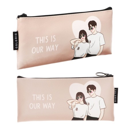 Penal soft 1 department, 90x200, artificial leather, for girls, beige, color "Style"