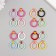 Carabiner Metal "Circle. Berry" mix 3.2x2.6 cm