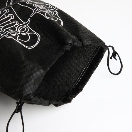 Bag for shoes on the lace, black color-2