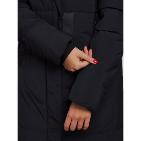 Coat insulated winter female, size 50, black color-13