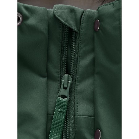 Winter park for a girl, height 134 cm, dark green color-7