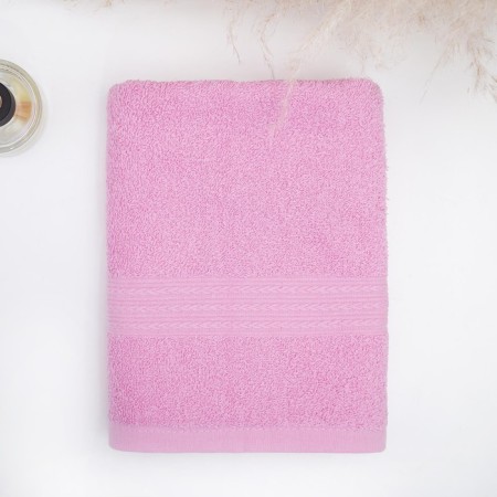 Terry towel 50x90 cm, light pink, 440 g/m2, cotton 100%-1