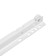 Roller guides 250 mm, white color