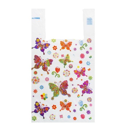 Package "Butterflies", polyethylene, T -shirt, 28 x 50 cm, 12 μm