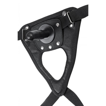 Panties for Strapon Realstik Strap-on ONYX, eco-leather, black color-2