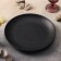 Plastic plate "Black East", d = 25.5 cm, black color