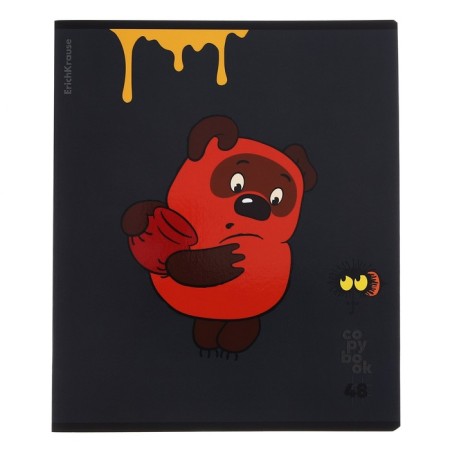Notebook of 48 sheets in the Erichkrause "Winnie the Pooh", cover coated cardboard, an offset block 100%, mix-5