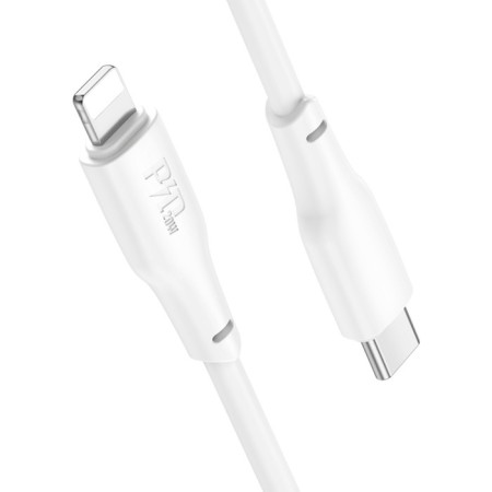 Hoco X93, Type -C - Lightning, 1 m, fast charging, data transfer, TPE, White-3