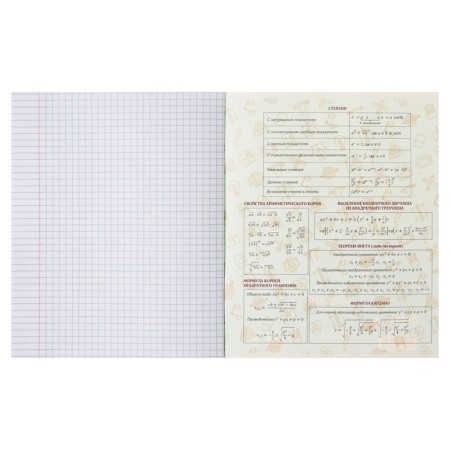 Subject note Calligrata Top "strip", 48 sheets in the algebra cage, with reference material, cover coated cardboard, twin + selective UV-lak, OFSET block-3