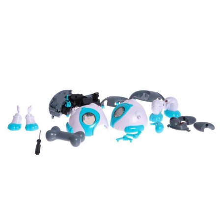 Electronic designer "Robot Druzhok", 19 parts, color gray color-1