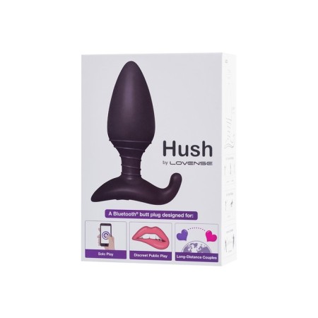 Anal plug Lovense Hush, L, silicone, black, 12.1 cm-12