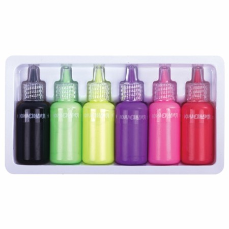 Glass paint stained glass application set of 5 colors/6 pcs 20ml-3
