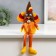 Interior doll "Dwarf in a rooster costume" 38x8x8 cm